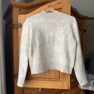 RW&CO Soft Pink Floral Sweater for Women